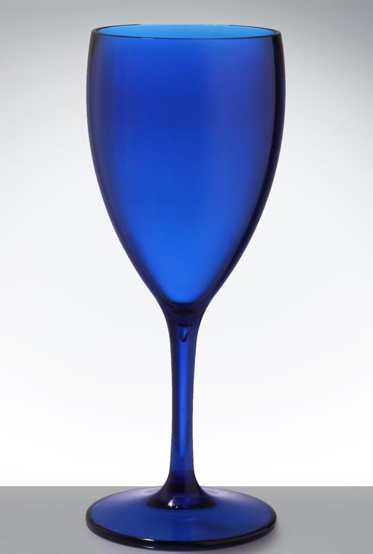 Бокал для вина, Vino синий прозрачный 340 мл.