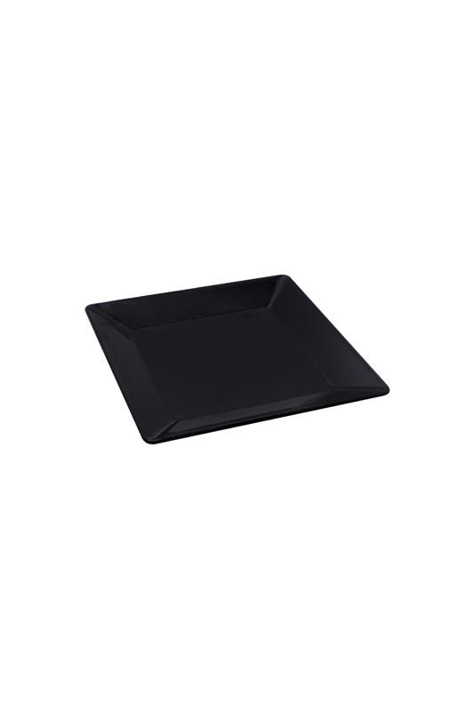 тарелка квадратная черная  (размер 18см*18см) Черный